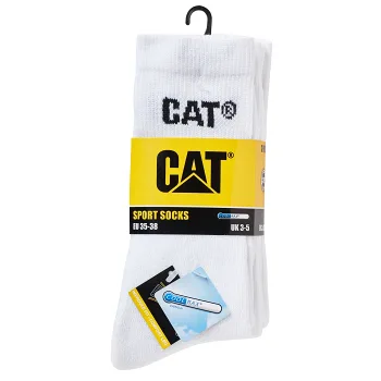 Sportsocka 3p Coolmax vit 39-42 CAT.