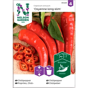 Chilipeppar Cayenne Long Slim 1-p Nelson Garden.