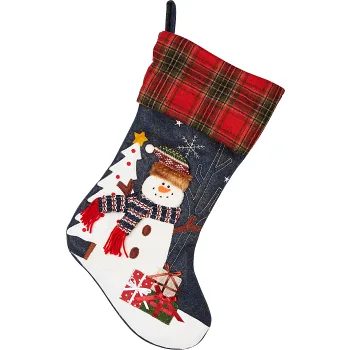 Julstrumpa Snögubbe 53cm ICA.