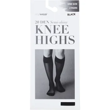 Knästrumpa 2p 20Den Svart Onesize mywear.