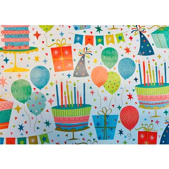 Presentpapper Tårta 0,7x3m ICA.