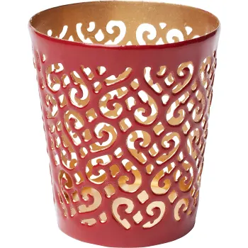 Ljuslykta Smilla Röd metall 1-p ICA.