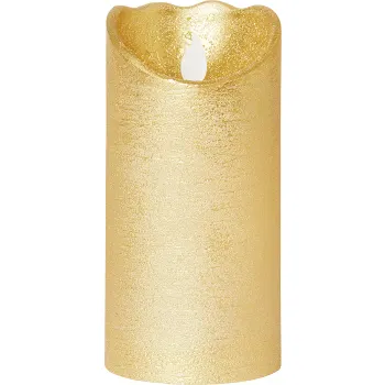 Blockljus Timer LED Guld 15cm ICA.