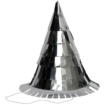 Nyårshatt Silverfolie 5-p.