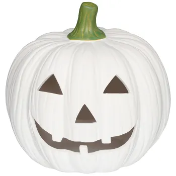 Ljuslykta Pumpa Vit 19cm.