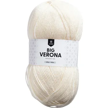 Garn Big Verona Vintervit 200g Järbo.