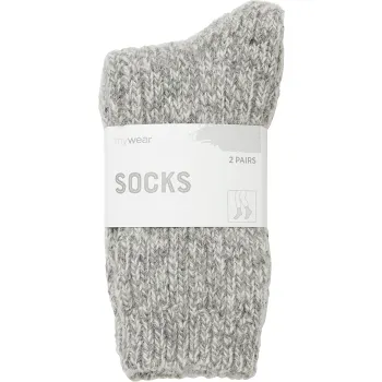 Raggsocka 2p gråmel 25/29 mywear.