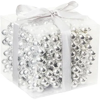 Pärlgirlang Silver 5m Festive.
