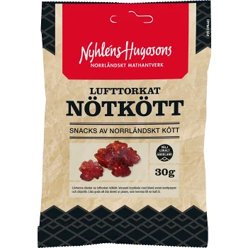Lufttorkat Nötkött 30g Nyhléns Hugosons.
