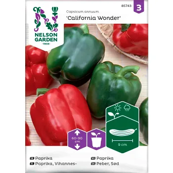 Paprika California Wonder 1-p Nelson Garden.