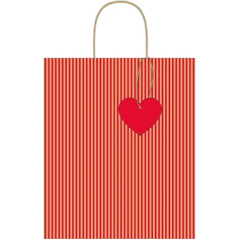 Presentpåse Rand 19x22cm ICA.