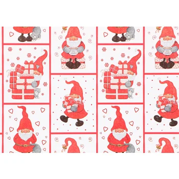 Julpapper Tomtemys 0,7x3m ICA.