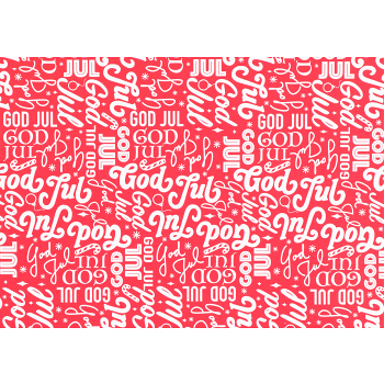 Julpapper God jul 0,7x3m ICA.