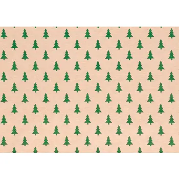 Julpapper Gran Ribb Grön 0,7x3m ICA.