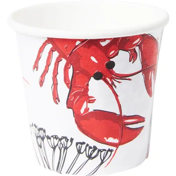 Engångsmuggar Kräfta 6cl 12-p ICA.