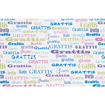 Presentpapper Grattis.