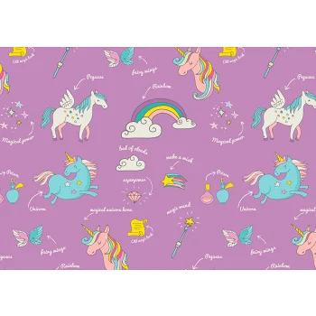 Presentpapper Unicorn.
