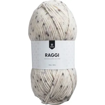 Garn Raggi Tweedy Snow 100g Järbo.