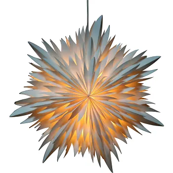 Stjärna flinga vit 45cm ICA.