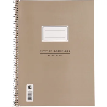 Kollegieblock Bas Rutat A4.