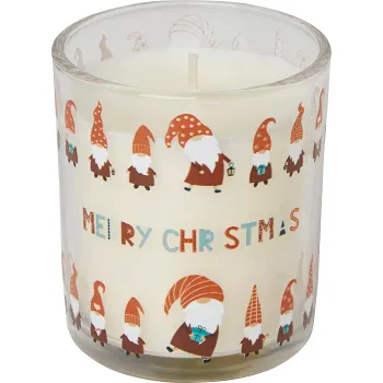 Santa fylld ljuslykta.