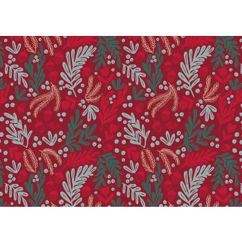 Julpapper Redberry 0,7x3m.