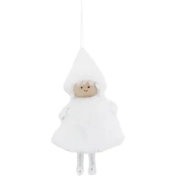 Hänge Flicka 12 cm vit Festive.