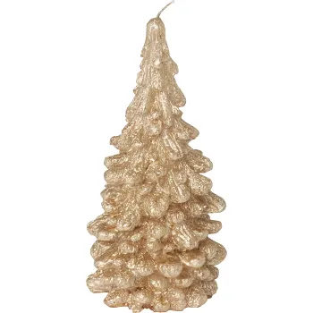 Figurljus gran guld.