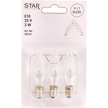 Reservlampa modern 3-p E10 23V Star Trading.