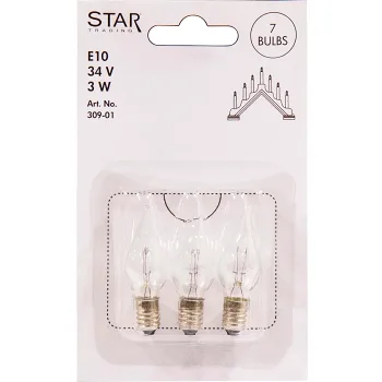 Reservlampa Twist 3-p E10 34V Star Trading.