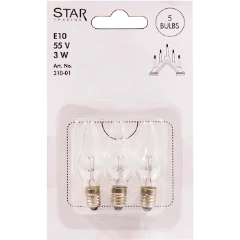 Reservlampa Twist 3-p E10 55V Star Trading.