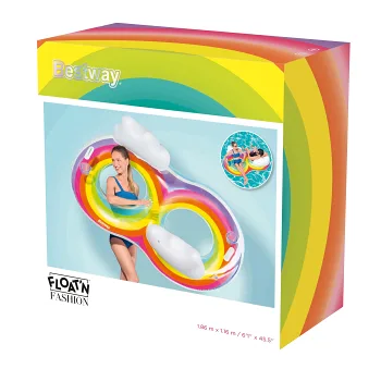 Simring Regnbåge dubbel 186cm Bestway.