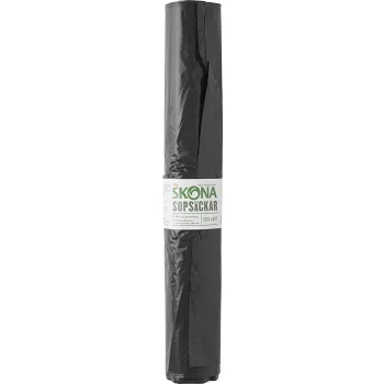Sopsäck Svart 125L 8-p ICA Skona.