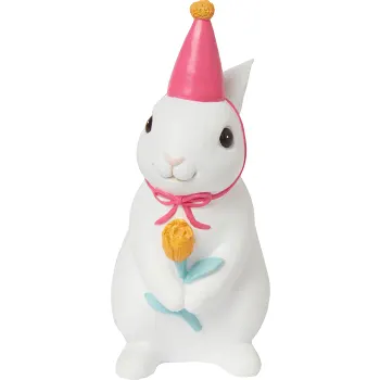 Kanin 9,5cm med partyhatt Festive.