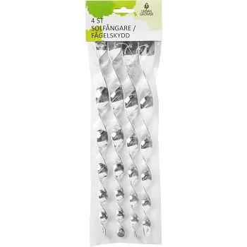 Fågelskrämma twist 4p silver.