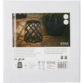 Solcellslykta Calabria Star Trading.