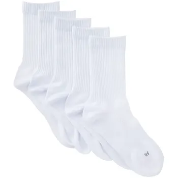 Sportsocka ribb 5p vit 41/45 mywear.