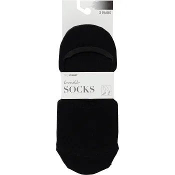 Invisible Socka 3p Sv 39/41 mywear.