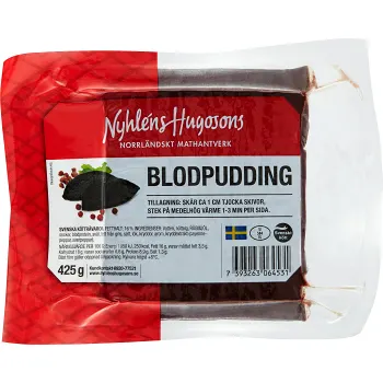 Blodpudding 425g Nyhléns Hugosons.