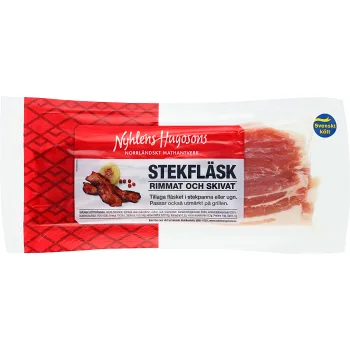 Stekfläsk Rimmat Skivat ca 280g Nyhléns Hugosons.