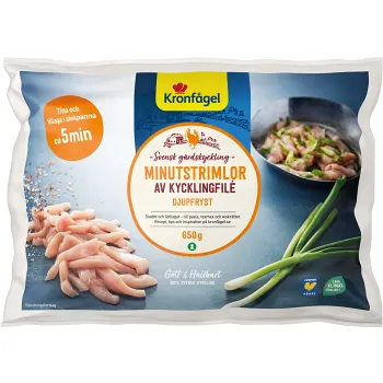 Kycklingfilé Minutstrimlor 650g Kronfågel.