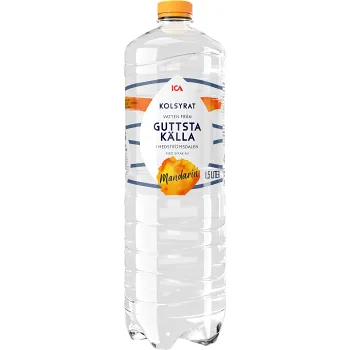 Kolsyrat vatten Mandarin 150cl ICA.