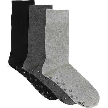 Strumpa 3p grå-svart mix m. halkskydd 40/43 ICA I love eco.