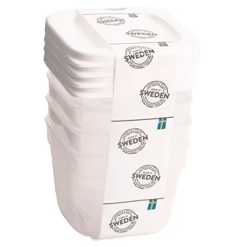 Förvaringsburk 9 cl 4-p Nordiska Plast.