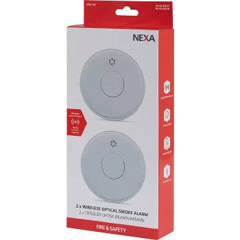 Brandvarnare Trådlös 2-pack NEXA.