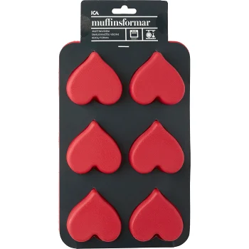 Bakform Hjärta Silikon ICA.