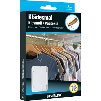 Klädesmalsfälla 2-pack Silverline.