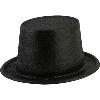 Glitterhatt Svart.