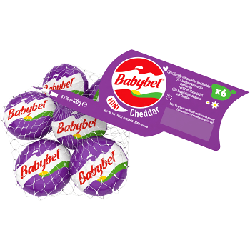 Cheddar i nät 120g Mini Babybel.