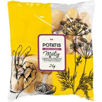 Potatis Mjölig 2kg Klass 1 ICA.